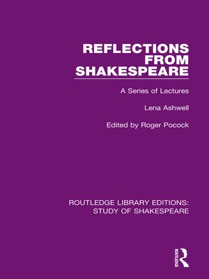 cover image of Reflections From Shakespeare